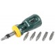 Реверсивная отвертка Kraftool bit lock, 26161-H13, с битами, 12-в-1